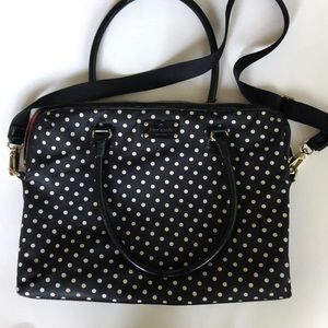 Kate Spade laptop bag polka dot briefcase